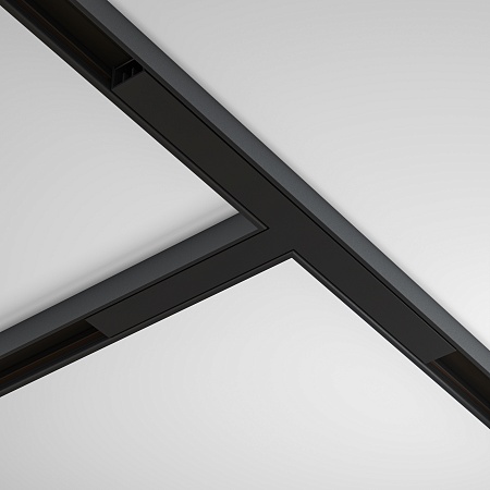 Т- образный коннектор накладной Basity, черный - фото