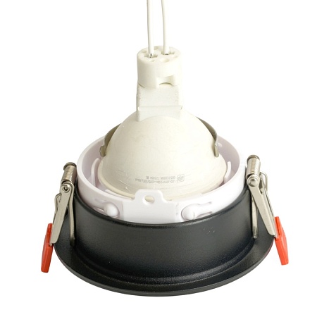 Светильник встраиваемый Feron DL3102 потолочный MR16 G5.3  черный + белый - фото