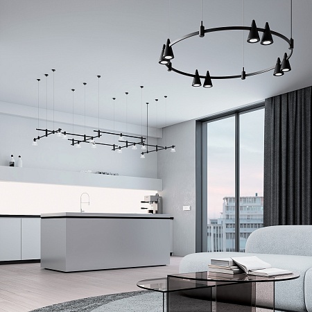 Esthetic Magnetic Трековый светильник 5W 3000K (чёрный) 85117/01 Elektrostandard - фото