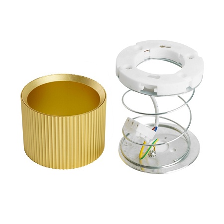 Светильник потолочный Feron HL458  Barrel ARIA 12W, 230V, GX53, золото - фото