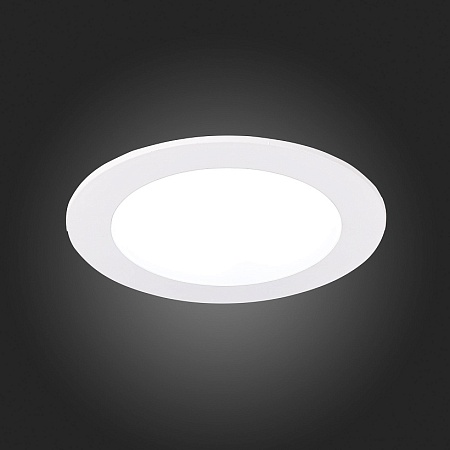 Св-к встр. Белый LED 1*10W 3000K/4000K/6000K 850Lm Ra80 110° IP20 D120xH30 220-240V ST212.508.10 - фото