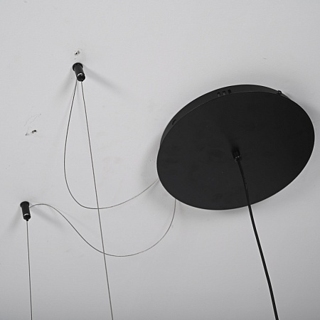 Реечный Подвесной Светильник Palma Wall Lamp 2 Шара + 1 Вазон Горизонтальная Imperiumloft 204172-22 - фото