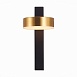 Светильник настенный ST-Luce Черный/Латунь LED 1*7W 3000K SL6000.301.01 - фото