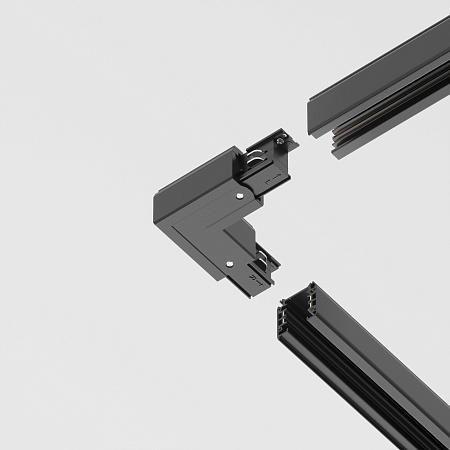 Трековая система Technical накладная трехфазная чёрная 300x300 TS-S-300-TR108-3-10W3K-B