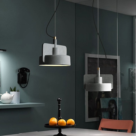 Подвесной Бетонный Светильник Skovl B Серый Imperiumloft 186777-26 - фото