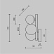 Настенный светильник (бра) Maytoni Dallas MOD545WL-03BS - фото