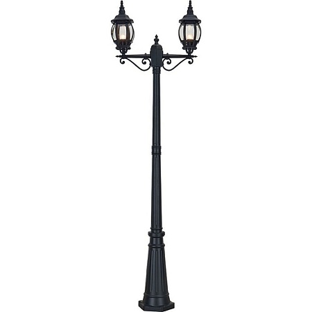 Светильник садово-парковый Feron 8115/PL8115 столб 3*100W E27 230V, черное золото - фото