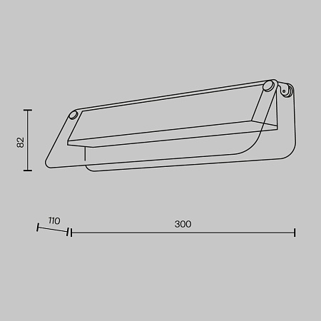 Настенный светильник (бра) Maytoni Flat MOD296WL-L6BC3K - фото