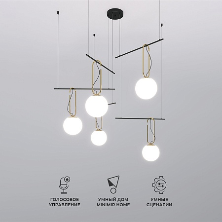 Подвесной светильник Eurosvet 70143/5 черный - фото