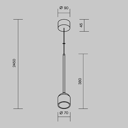 Подвесной светильник Outdoor O491PL-L8B3K - фото