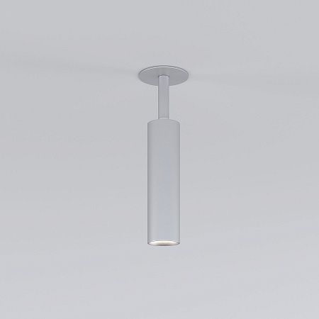 Встраиваемый светодиодный светильник Diffe серебряный 25040/LED Elektrostandard - фото