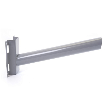 Кронштейн для уличных (консольных) светильников под бандажную ленту, посадочный диаметр 48мм, серый, ДС-4 - фото