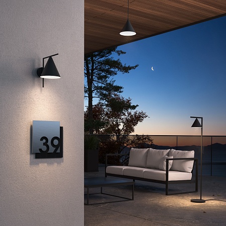 Светильник светодиодный напольный уличный Bevel 90317/1 черный Elektrostandard - фото