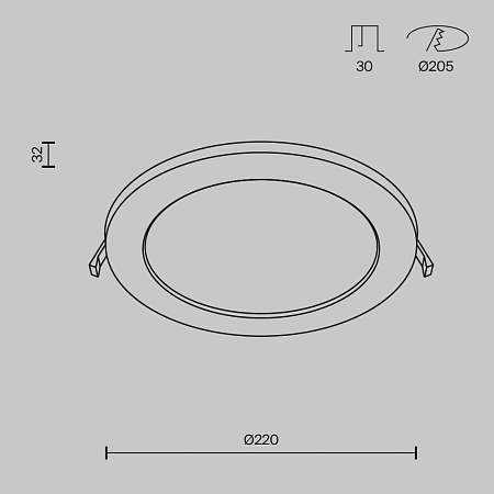 Встраиваемый светильник Technical DL018-6-L18W - фото