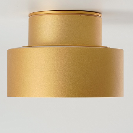 Светильник потолочный Feron HL367 Barrel AURA 12W, 230V, GX53, золото IP44 - фото