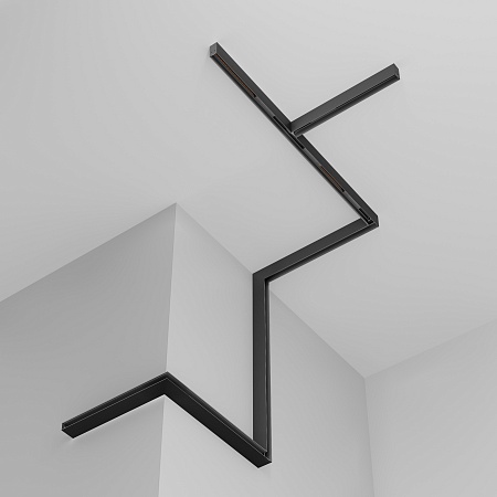 Трековая система Technical встраиваемая магнитная чёрная 350x175 TS-P-350-TR041-2-12W3K-B