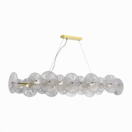 Люстра подвесная ST-Luce Золотистый/Прозрачный E14 8*40W SL1657.213.08 - фото