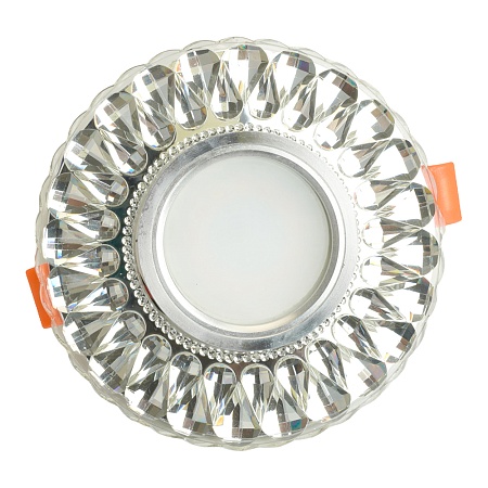 Светильник встраиваемый с белой LED подсветкой Feron CD938 потолочный MR16 G5.3 прозрачный - фото