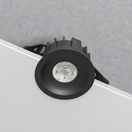 Светильник встраиваемый светодиодный Combi 10W 4000K черный 25067/LED Elektrostandard - фото