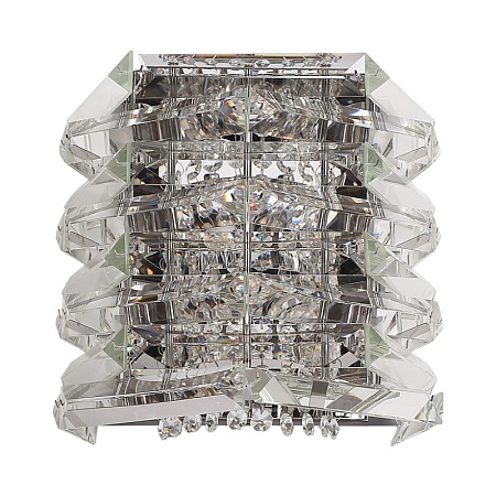 Светильник настенный ST-Luce никель/прозрачный E14 2*40W SL6137.101.02 - фото