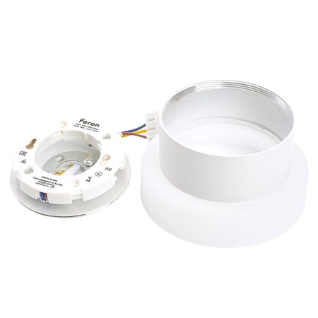 Светильник потолочный Feron HL460 Barrel OPAL 12W, 230V, GX53, белый - фото