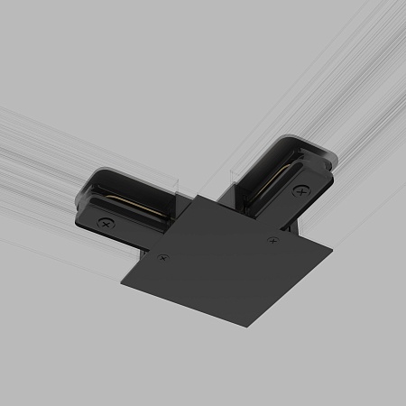 Коннектор угловой для однофазного встраиваемого шинопровода черный TRCM-1-1-L-BK Elektrostandard - фото