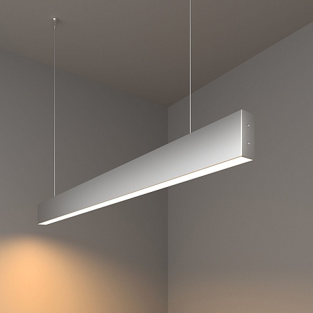 Линейный светодиодный подвесной односторонний светильник 103см 20Вт 3000К серебряный LSG-01-1-8*103-16-3000-MS Elektrostandard Pro - фото