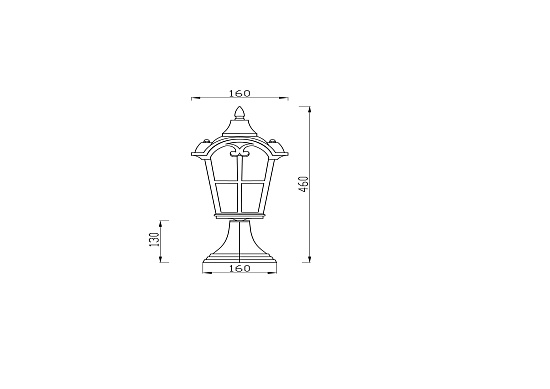 Ландшафтный светильник Outdoor O413FL-01BZ - фото