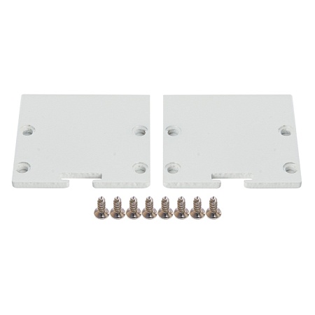 Профиль алюминиевый накладной "Линии света" с крепежами, белый, CAB256 - фото