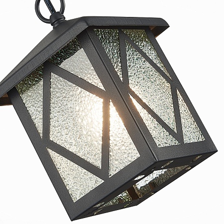 Светильник уличный подвесной ST-Luce Черный/Черный, Прозрачный E27 1*60W SL084.403.01 - фото