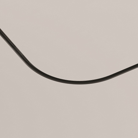 Коннектор радиусный R300 Exility встраиваемый под ГКЛ 12,5мм, черный - фото