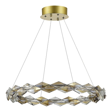 Люстра подвесная ST-Luce Золотистый/Прозрачный,Янтарный LED 1*30W 3000K SL6009.203.01 - фото