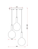 Подвесной светильник Freya FR5269PL-03CH