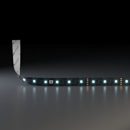Светодиодная лента 24 В 14,4 Вт/м 60 Led/м 5050 IP20, холодный белый 6500K, Black, 5 м Лента светодиодная 24V 14,4W 60Led 5050 IP20 холодный белый, Black, 5м Elektrostandard - фото