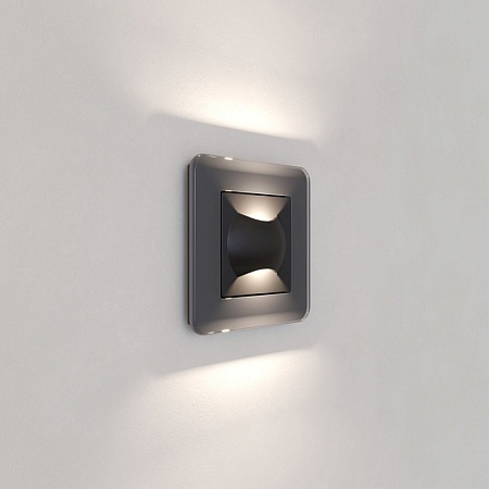Встраиваемая LED подсветка МУН черный матовый W1154508 - фото