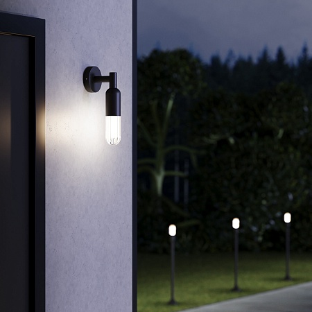 Светильник садово-парковый на столбе 35165/F черный Elektrostandard - фото