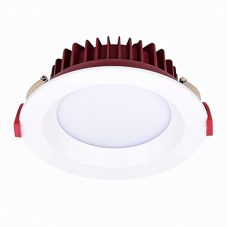 Св-к встр. Белый LED 1*12W 3000K 960Lm Ra80 100° IP44 D115xH47 100-240VV ST752.538.12 - фото