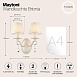 Настенный светильник (бра) Maytoni Brionia ARM172-02-G - фото