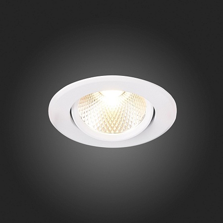 Св-к встр. Белый LED 1*8W 3000K 640Lm Ra80 36° IP20 D86xH50 220-240V ST211.538.08.36 - фото