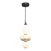 Светильник подвесной ST-Luce черный/желтый, опаловый LED 1*18W 3000K SL6134.413.01