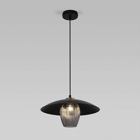 Подвесной светильник Eurosvet 50259/1 черный/дымчатый - фото