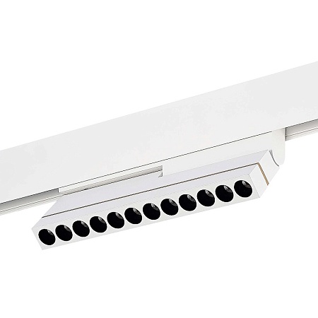 Магнитный трековый светильник Белый LED 1*12W 3000K 450Lm Ra>90 36° IP20 L220xW22xH117 ST805.536.12 - фото