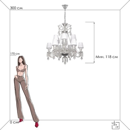 10210/12 White Подвесной светильник LOFT IT Zenith - фото