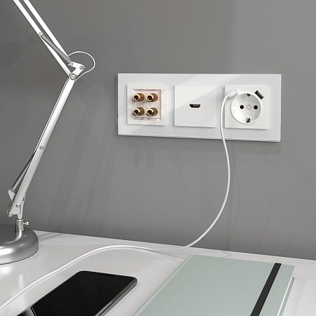 Розетка HDMI (белый) W1186001 - фото