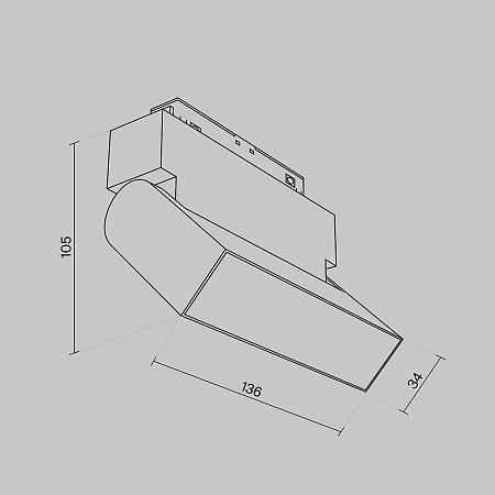 Трековый светильник Technical Basis Rot TR013-2-10W3K-B - фото