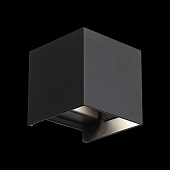 Светильник уличный настенный ST-Luce Черный/Черный LED 2*3W 4000K SL560.401.02