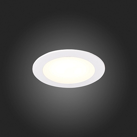 Св-к встр. Белый LED 1*6W 4000K 370Lm Ra80 110° IP20 D120xH8 90-265V ST209.548.06 - фото