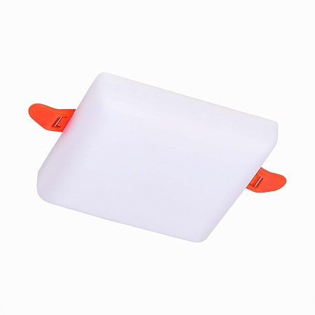 Св-к встр. Белый LED 1*8W 3000K 690Lm Ra80 120° IP20 L90xW90xH20 85-265V ST700.038.08 - фото