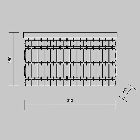 Настенный светильник (бра) Maytoni Dune DIA005WL-02CH - фото