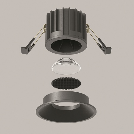 Встраиваемый светильник Technical Round DL058-12W3K-B - фото
